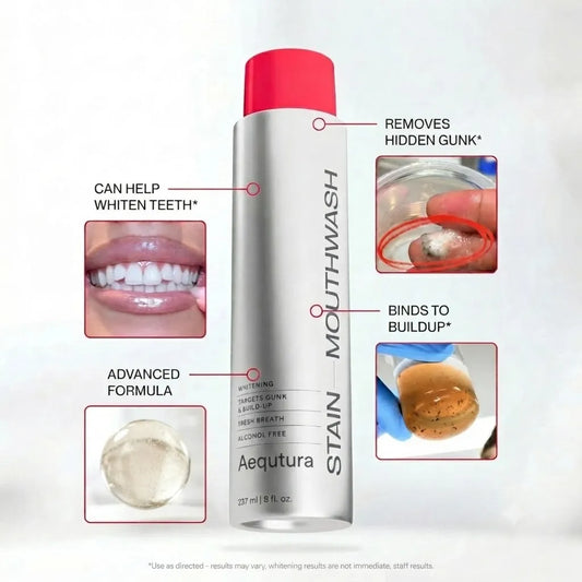 Stain Whitening Mouthwash - Deep Clean Brightening Rinse